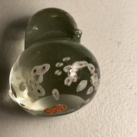 Vintage Lefton Art Glass Bird Figurine Paperweight - Picture 4 of 8